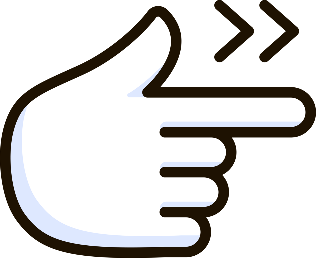 pointing hand right icon emoji sticker png