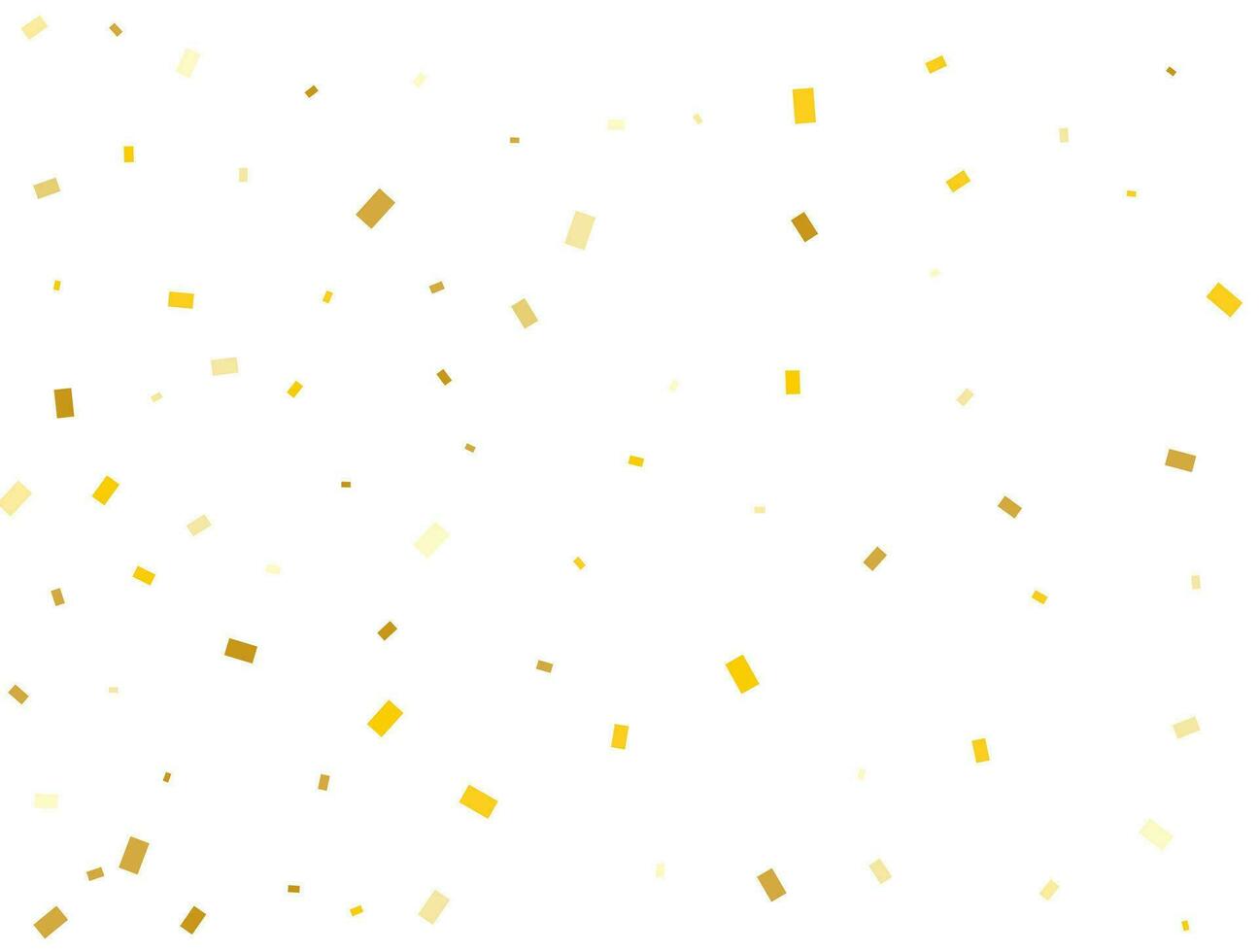 Light Golden Rectangles Confetti Background. Vector illustration