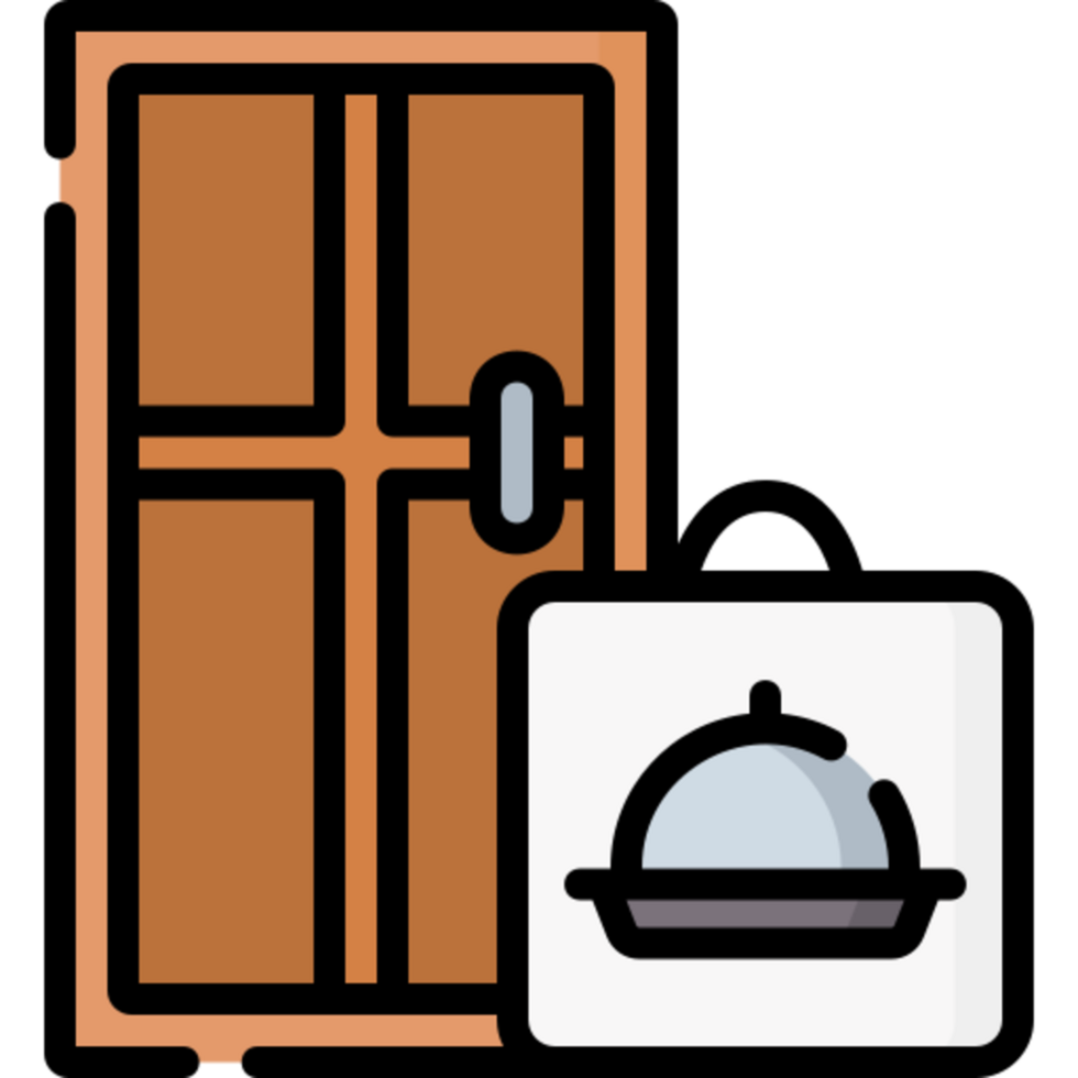 door delivery illustration design png