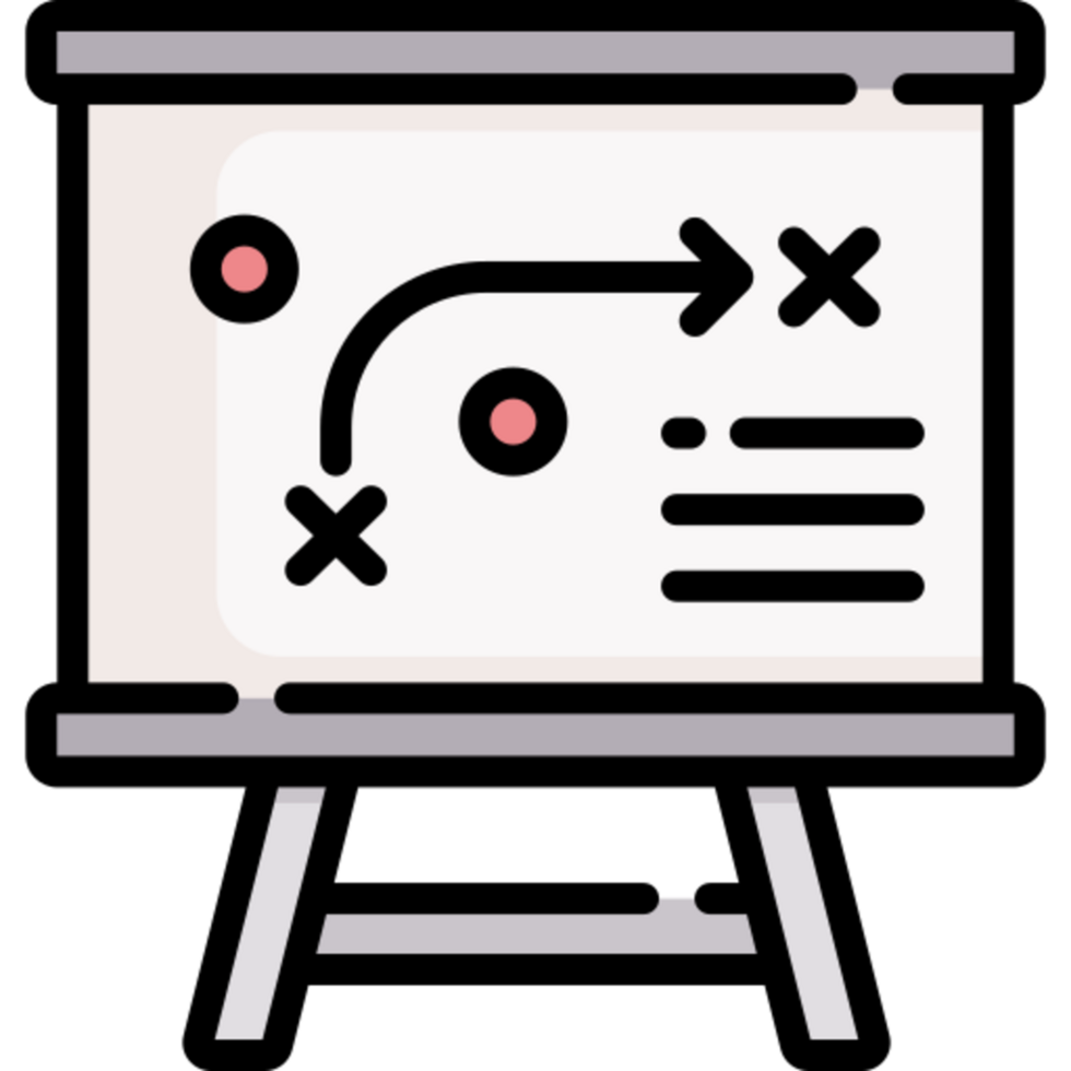Strategy illustration design png
