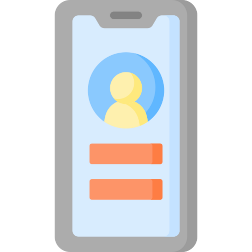 add contact illustration design png