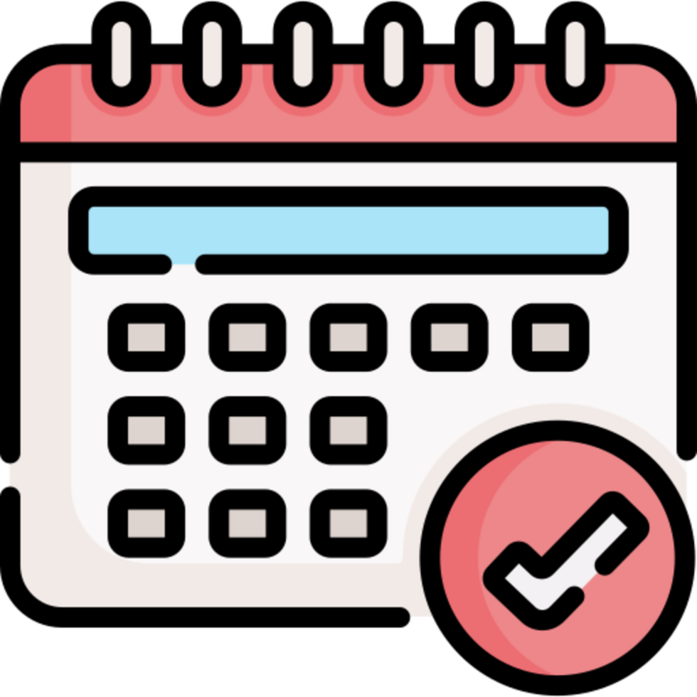 Calendar illustration design png