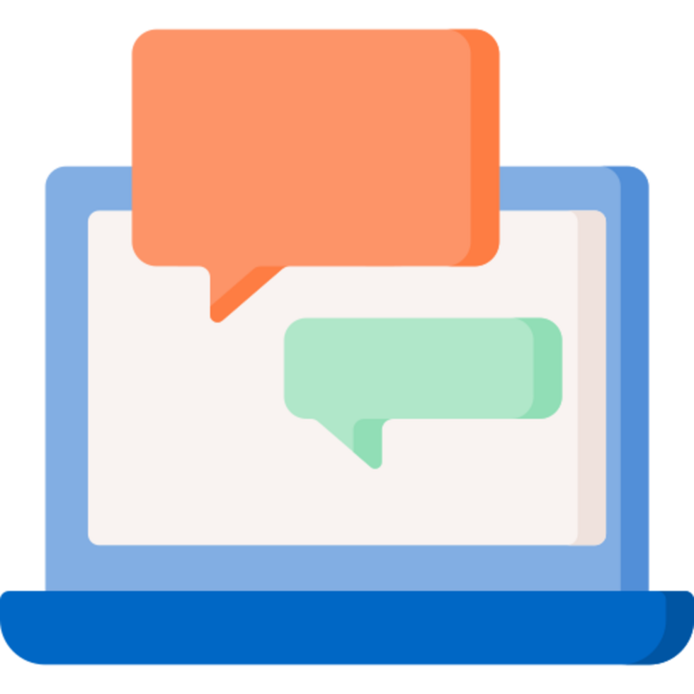 chat box illustration design png