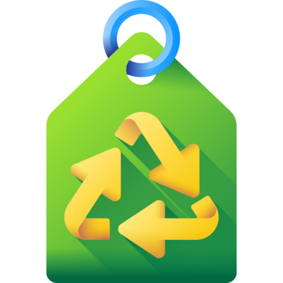 eco tag illustration design png