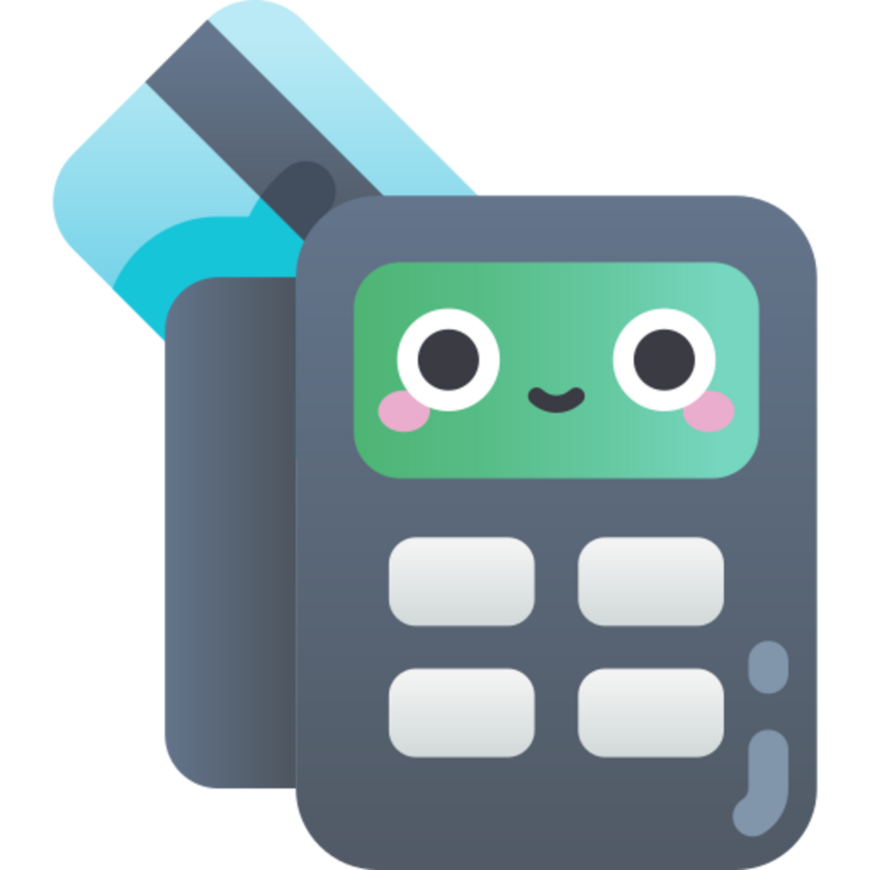 Pos terminal illustration design png