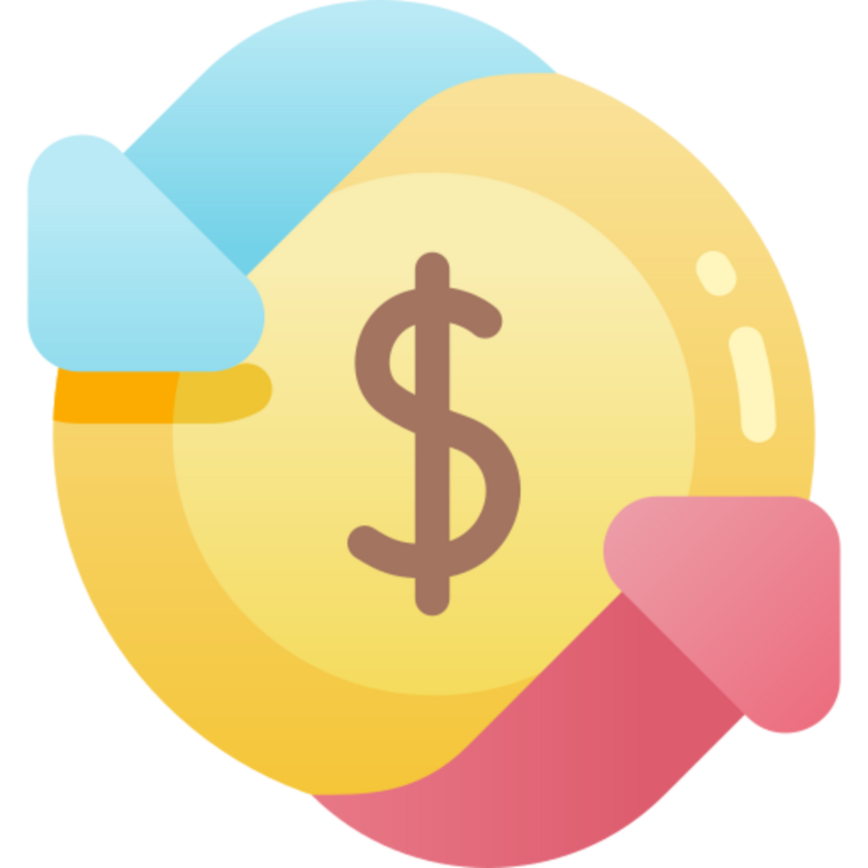 Money transfer icon design png