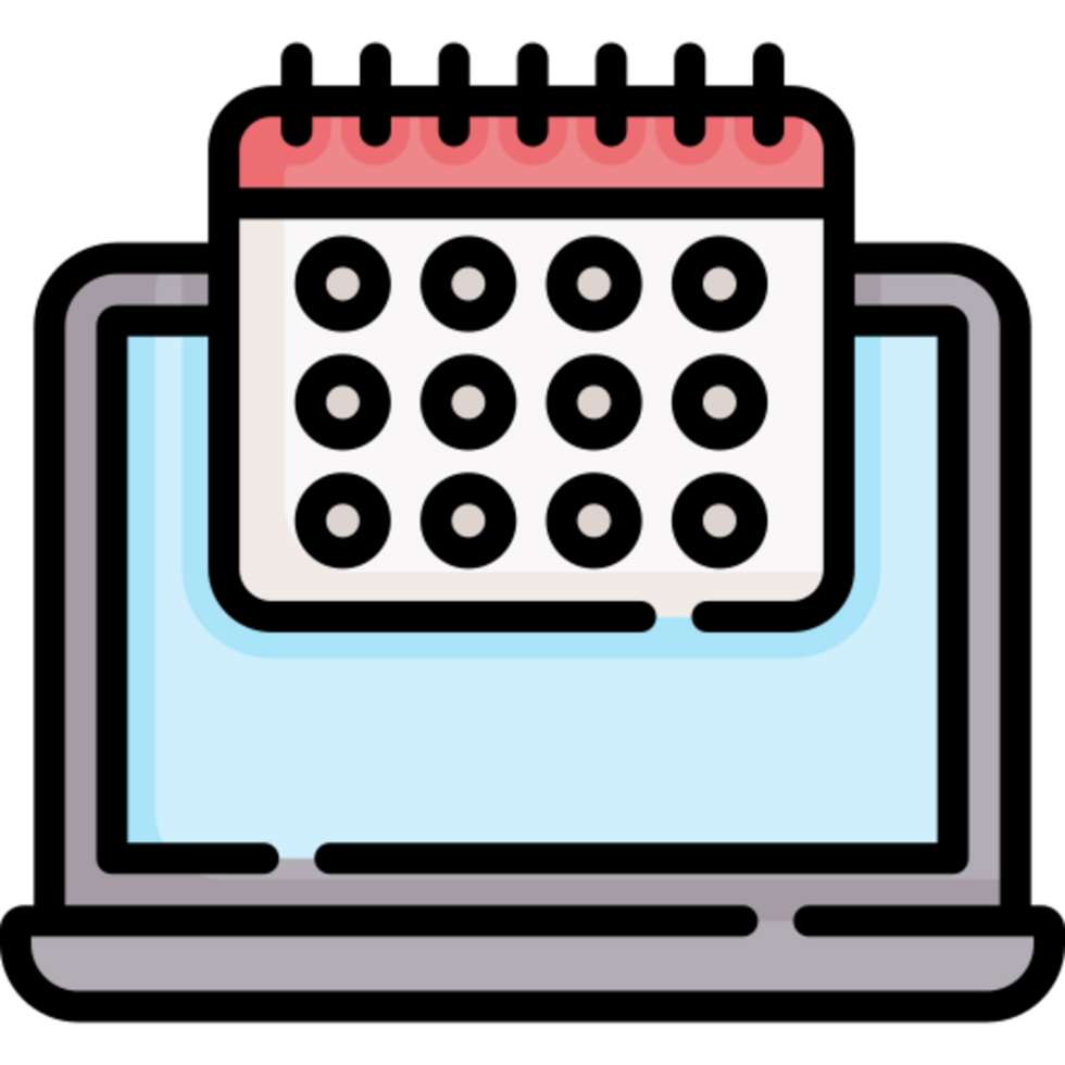 Calendar illustration design png