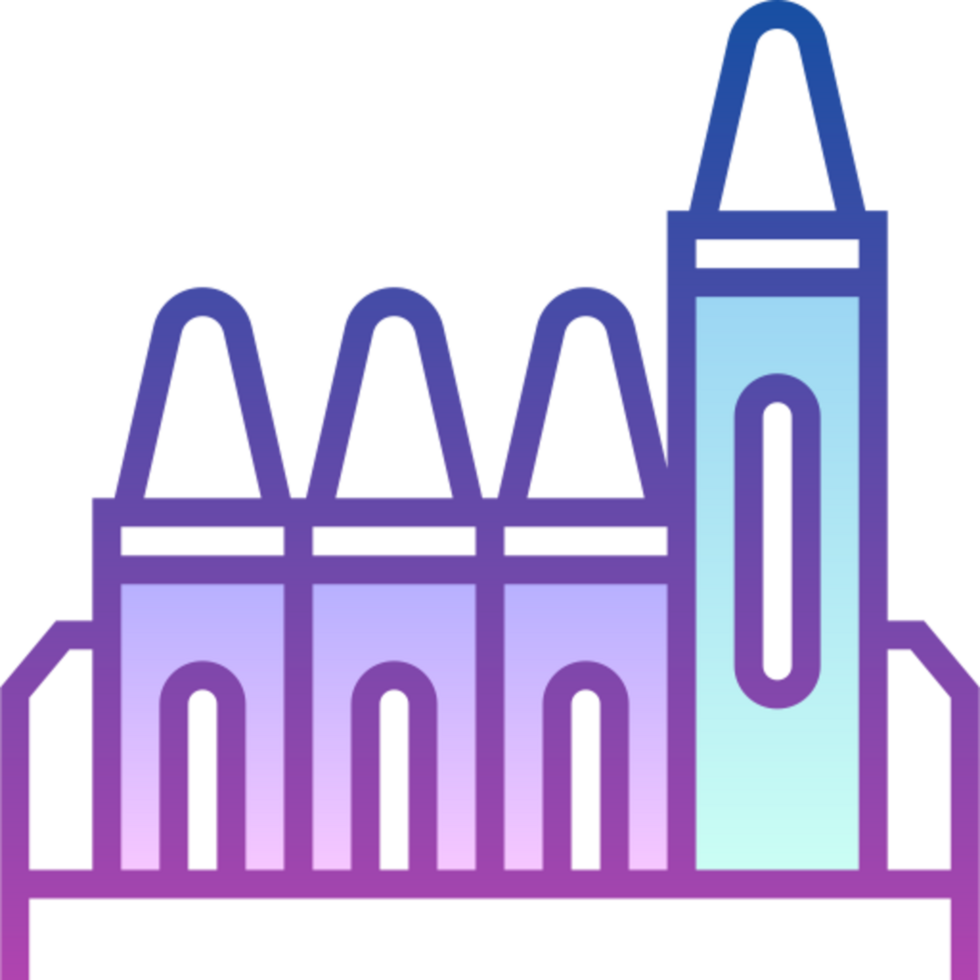 crayons illustration design png