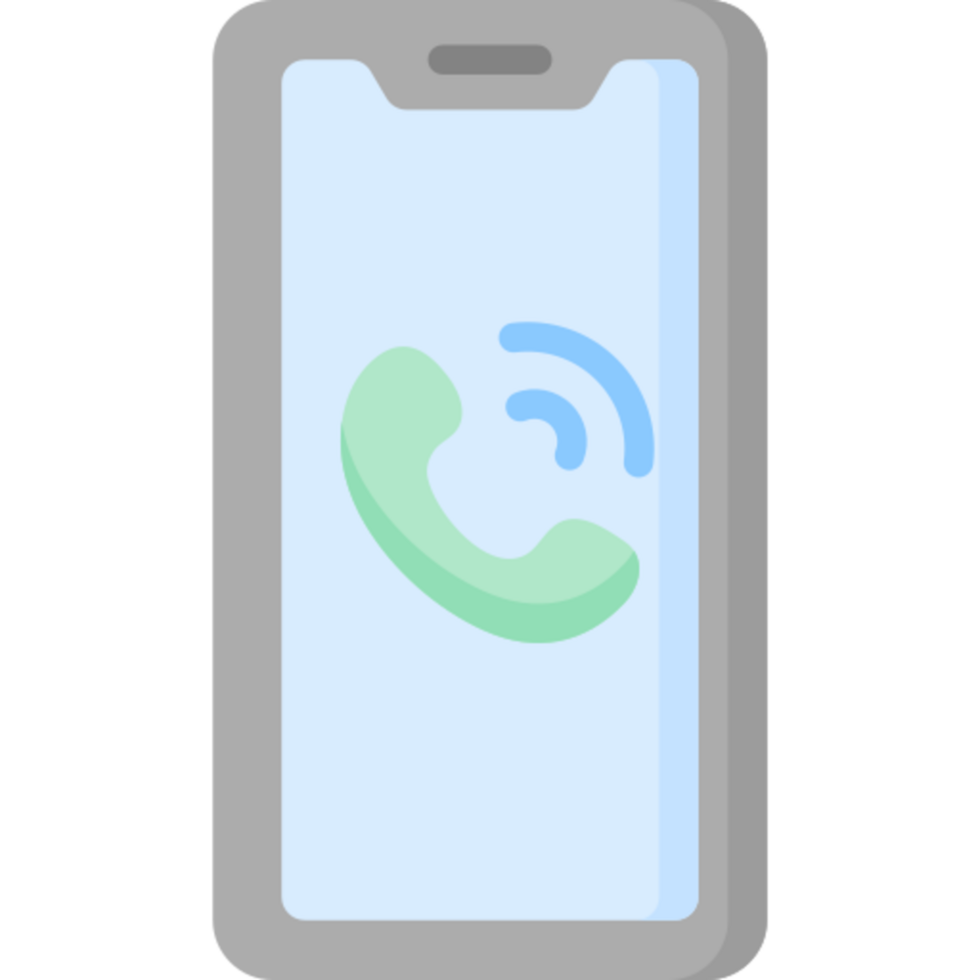 phone call illustration design png