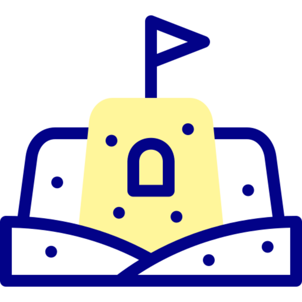 Sand castle icon design png