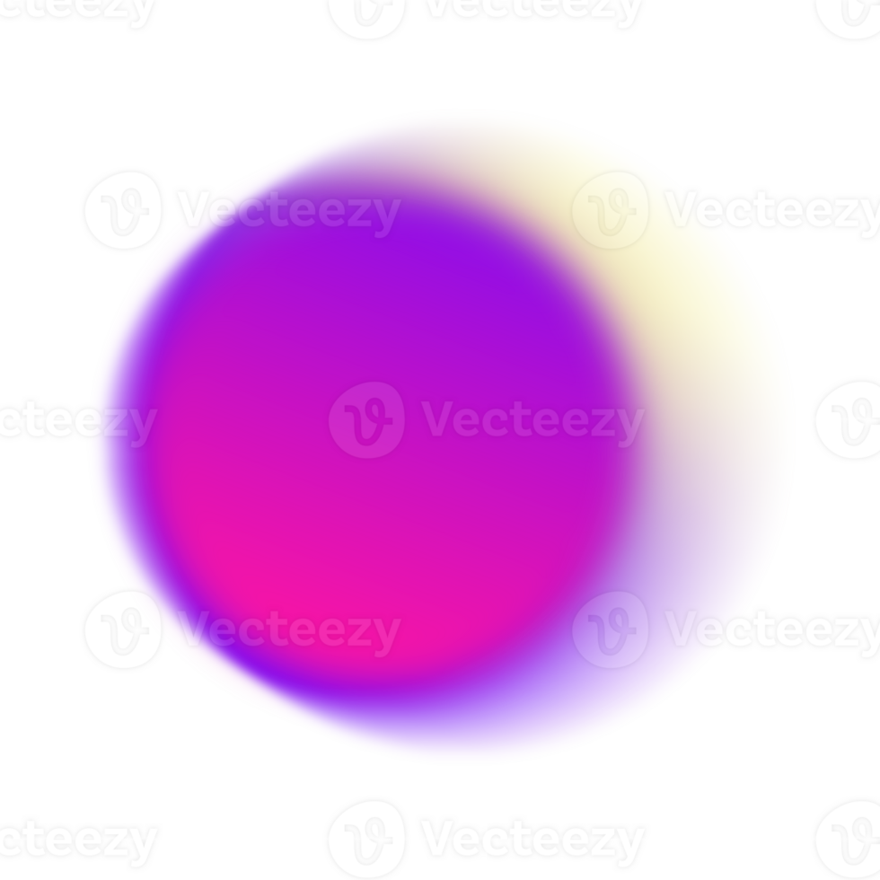 colorful sphere light leak isolated png