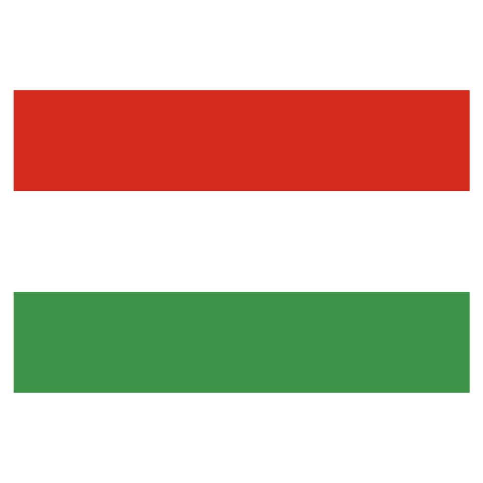 Hungary Flag isolated on a Transparent Background png