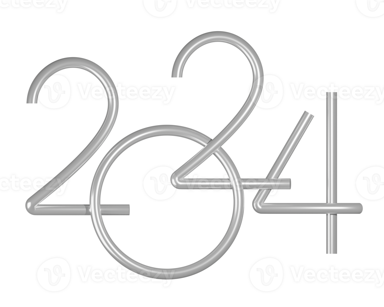 2024 new year number png