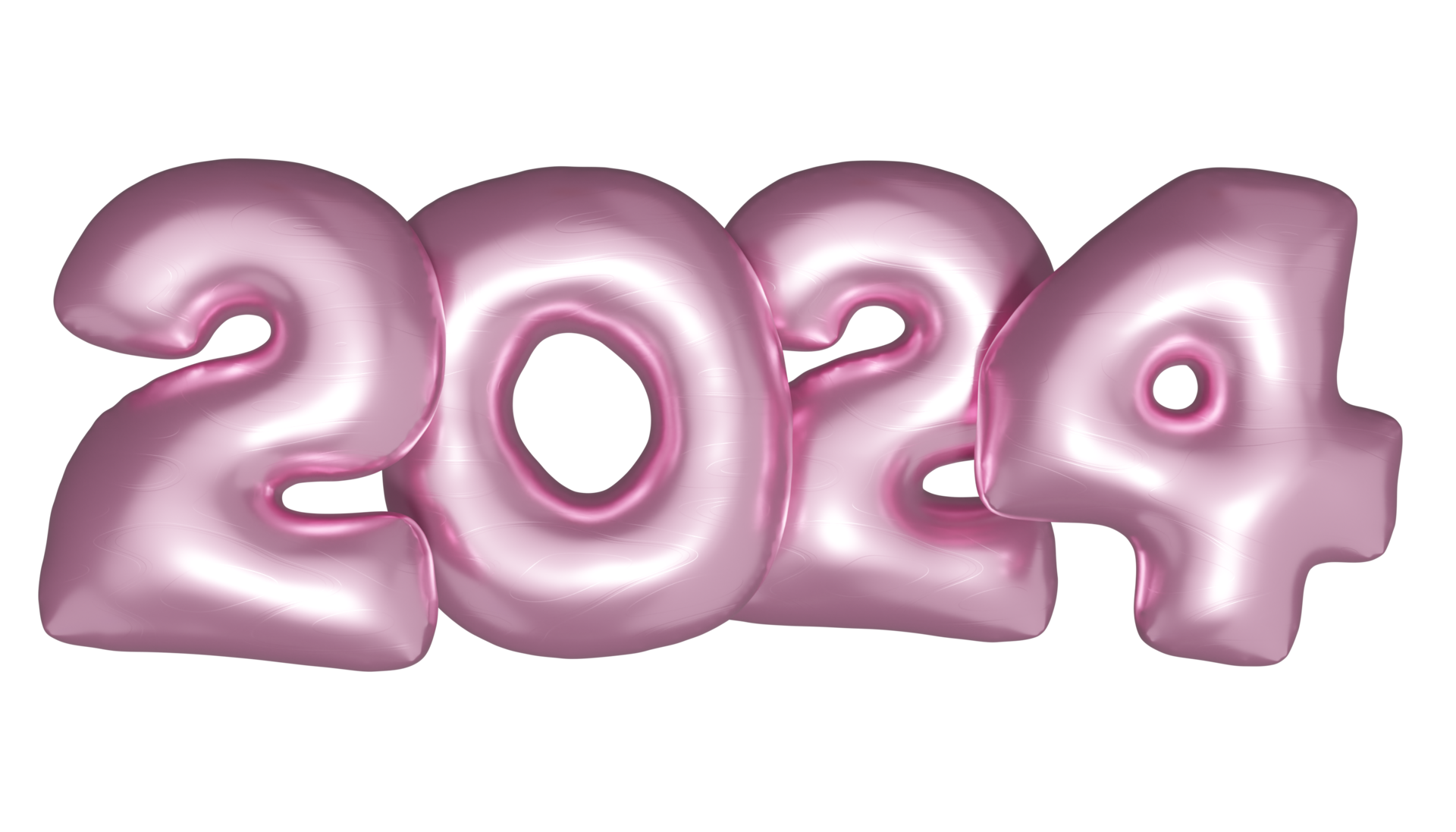 2024 new year pink balloons 27765229 PNG