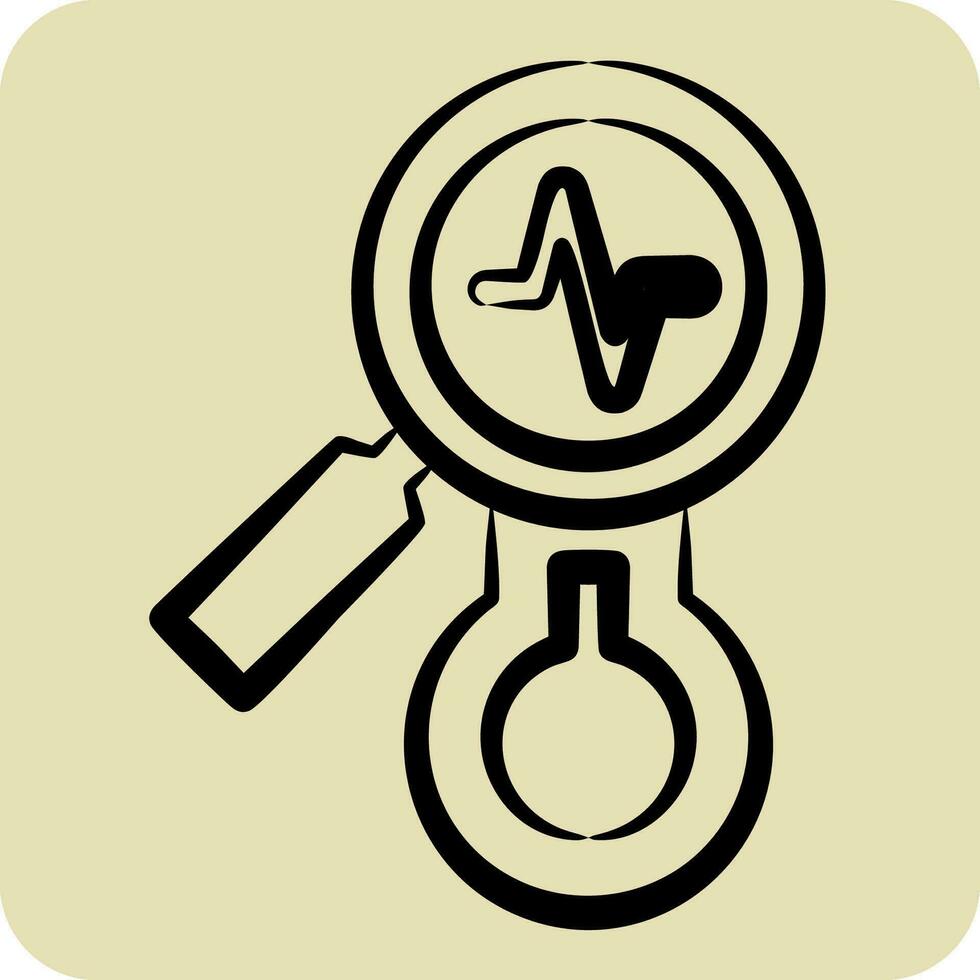 Icon Observations. related to Climate Change symbol. hand drawn style. simple design editable. simple illustration vector