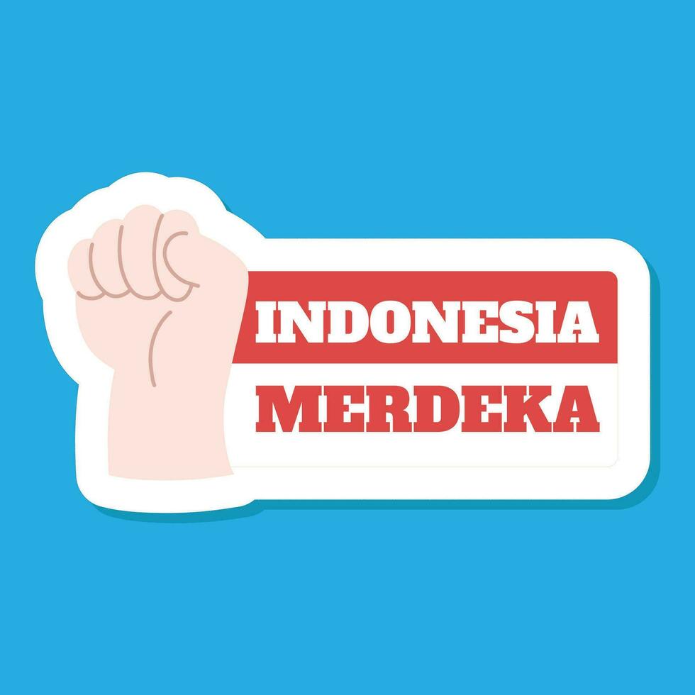 Indonesia Merdeka Stickers 27765397 Vector Art at Vecteezy