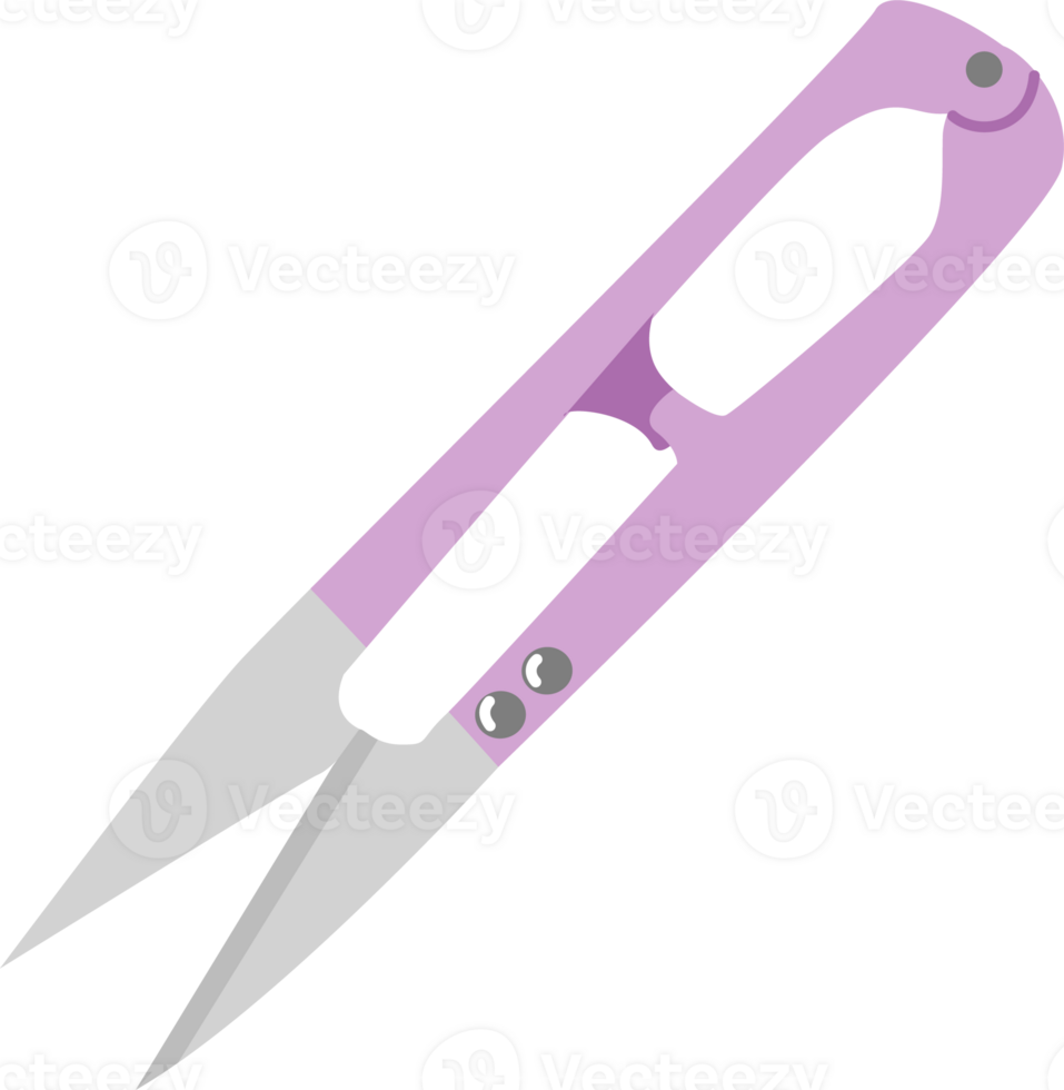 Thread trimming scissors. Needlework sewing tailoring tool png
