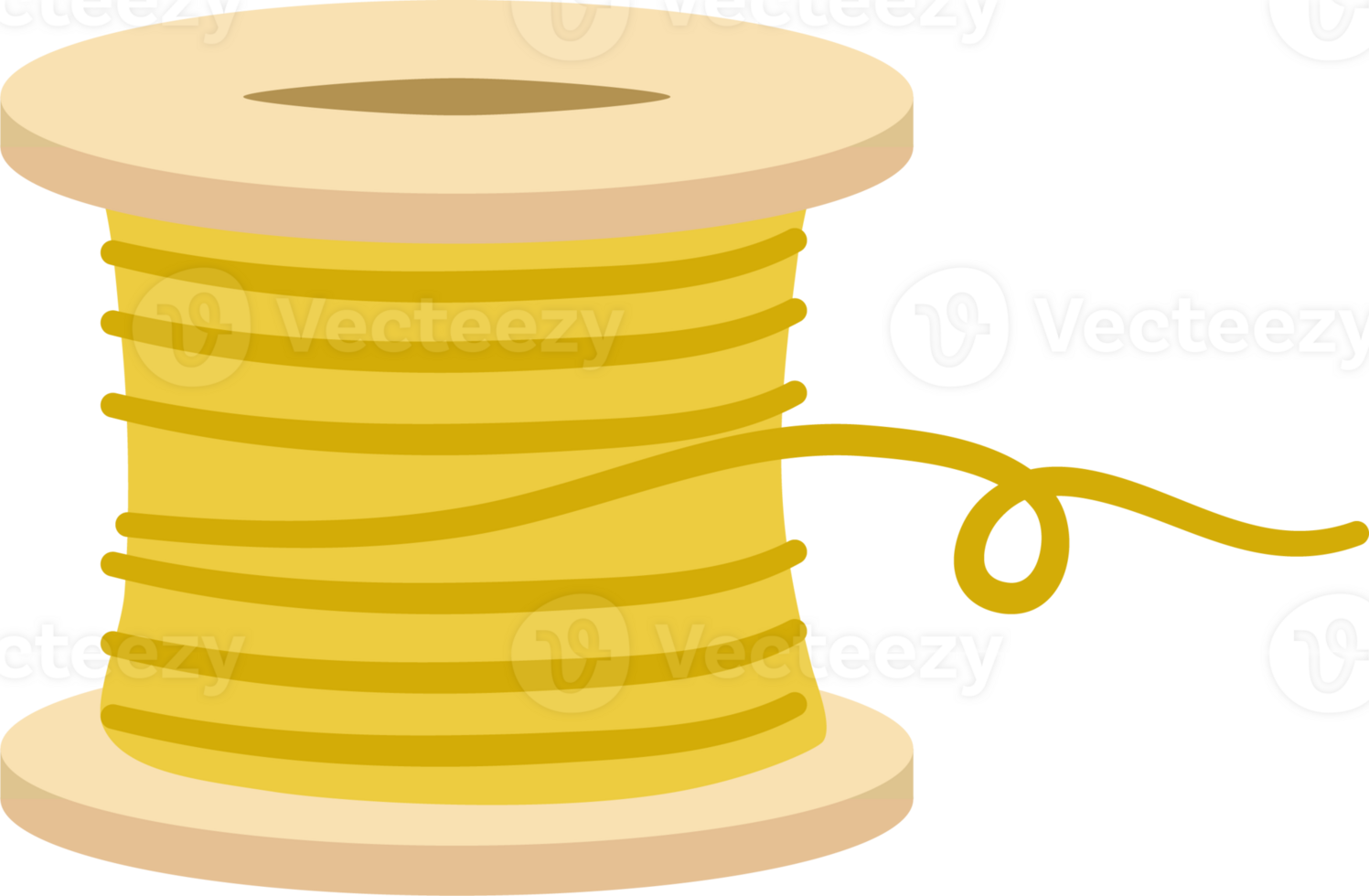 Ball of Yarn and Knitting Needles and Thread png