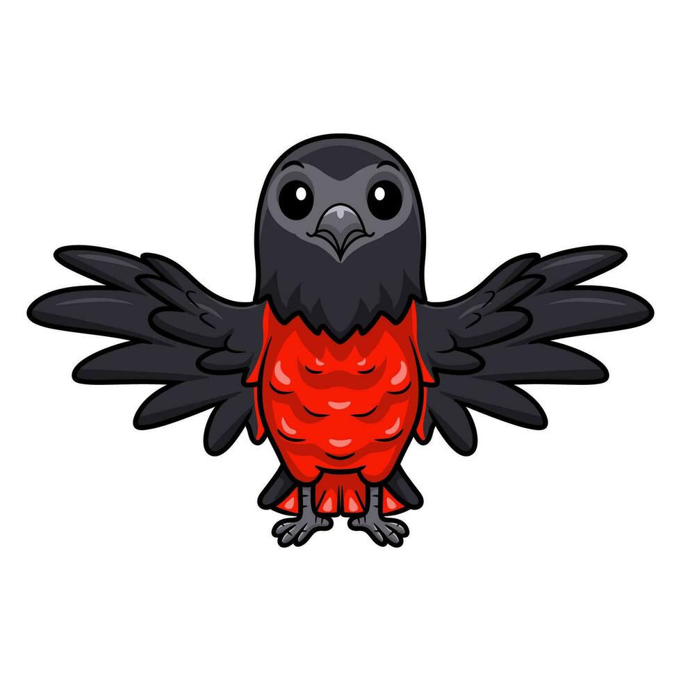 Cute pesquet's parrot parrot flying vector