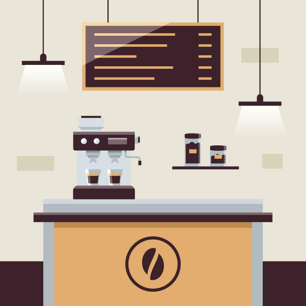 Coffee Ilustration Design for International Coffee Day vector