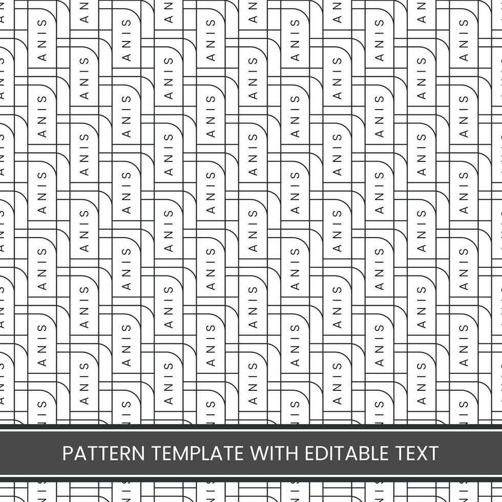 Vector pattern background with text