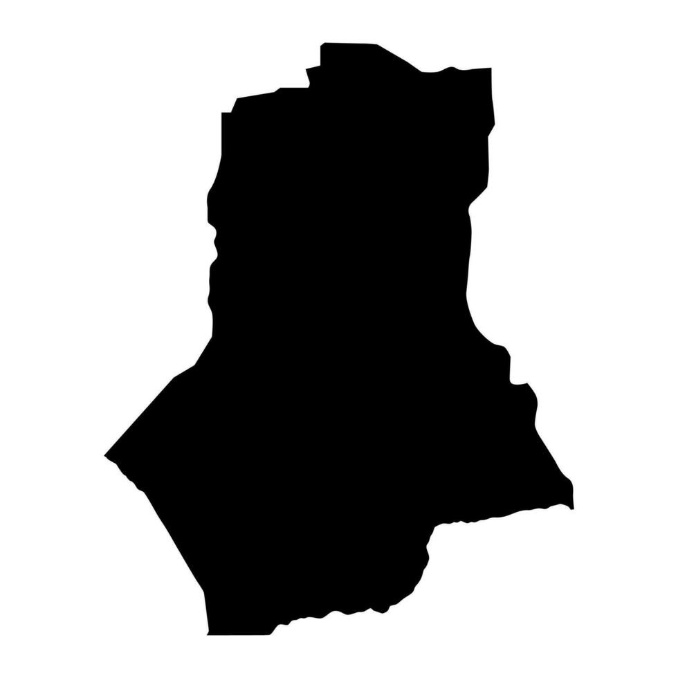 South Darfur State map, administrative division of Sudan. Vector illustration.