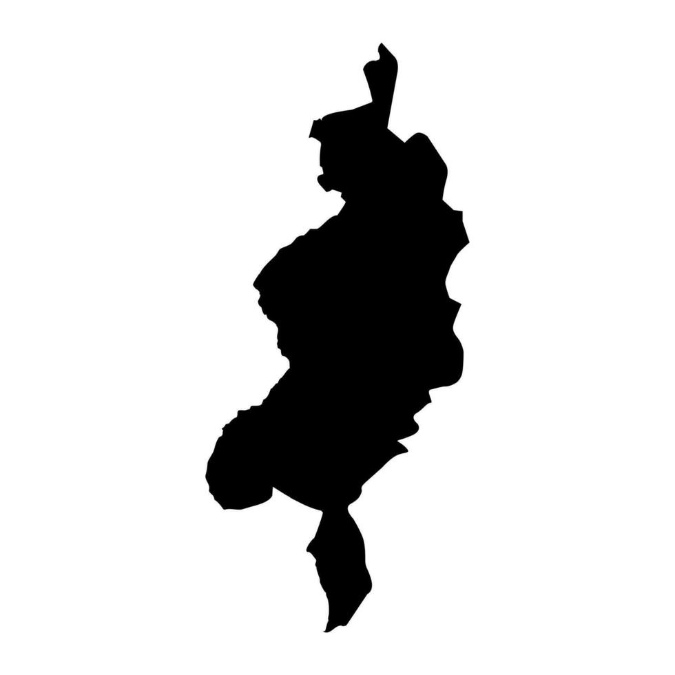 West Darfur State map, administrative division of Sudan. Vector illustration.