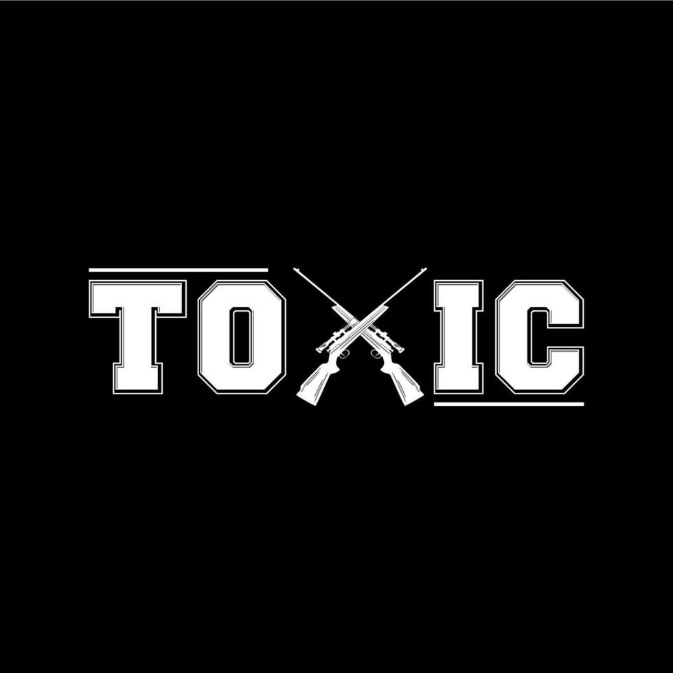 Urban Vector Clothing Design Art with Toxic Lettering