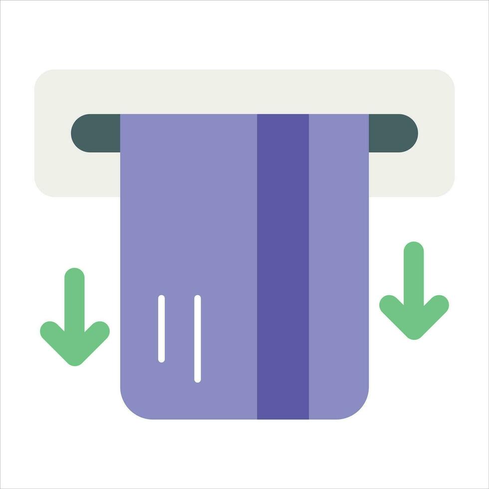 card down flat icon design style vector
