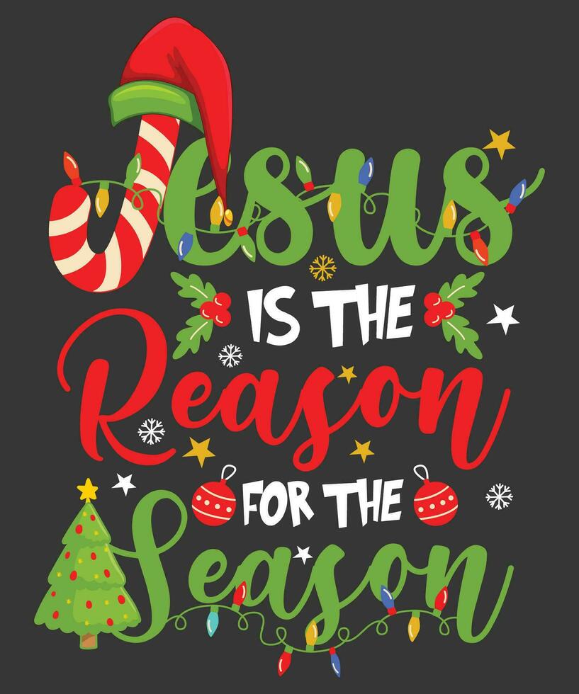Jesus is the reason for the season vector