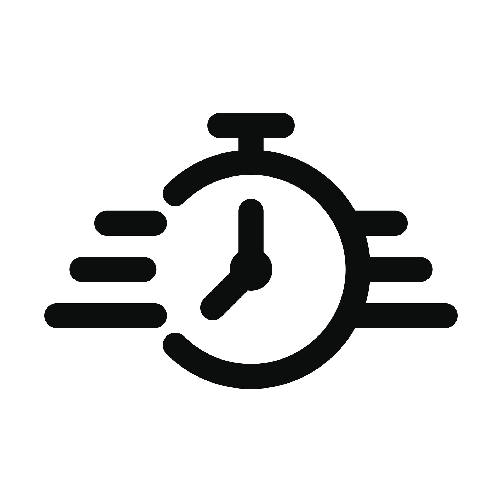 Fast Clock Vector Icon, Fast Service Icon, Quick And Speedy Face Clock