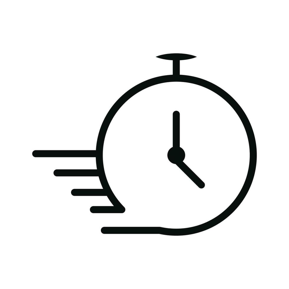 Time control icon simple element from business Vector Image