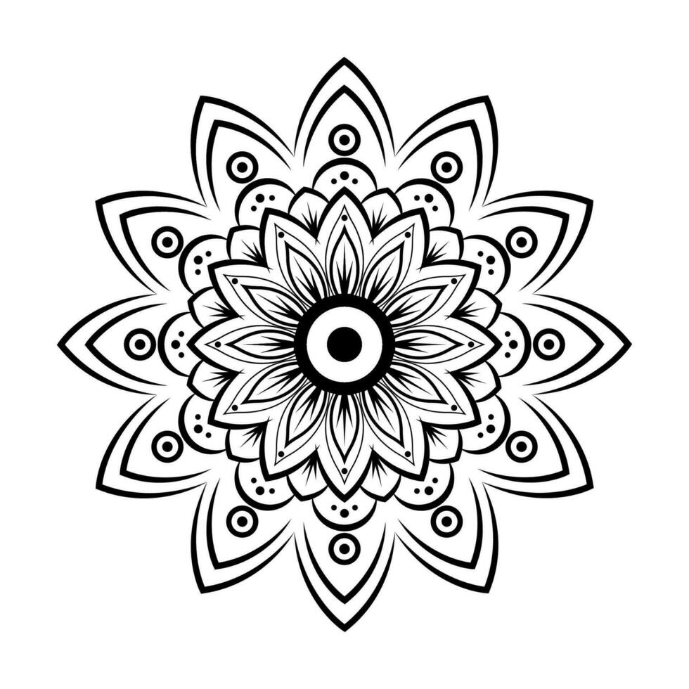 Mandala Background Design vector