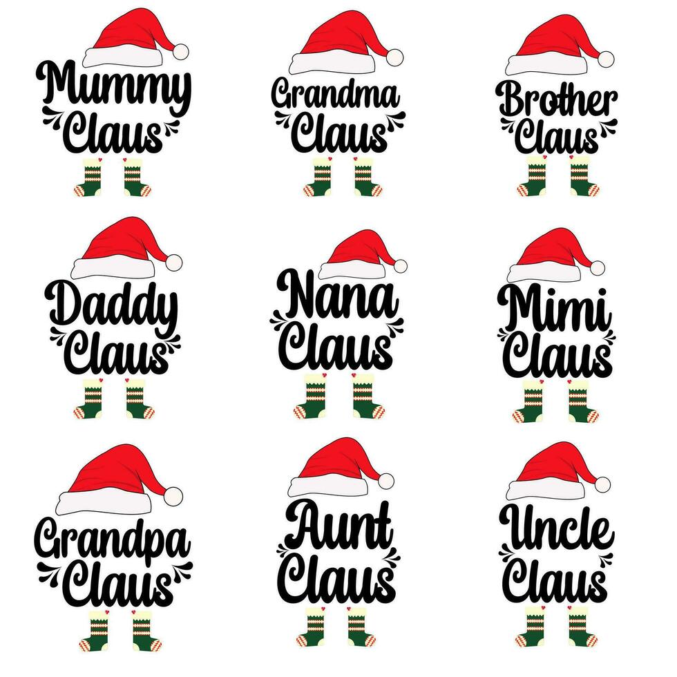 Christmas Bundle Design vector