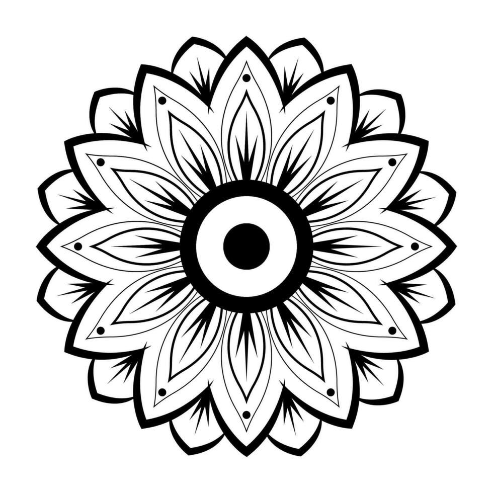 Mandala Background Design vector