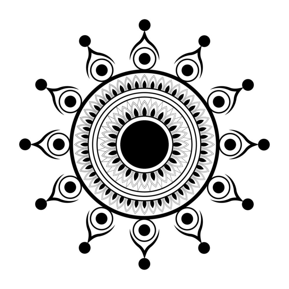 Mandala Background Design vector