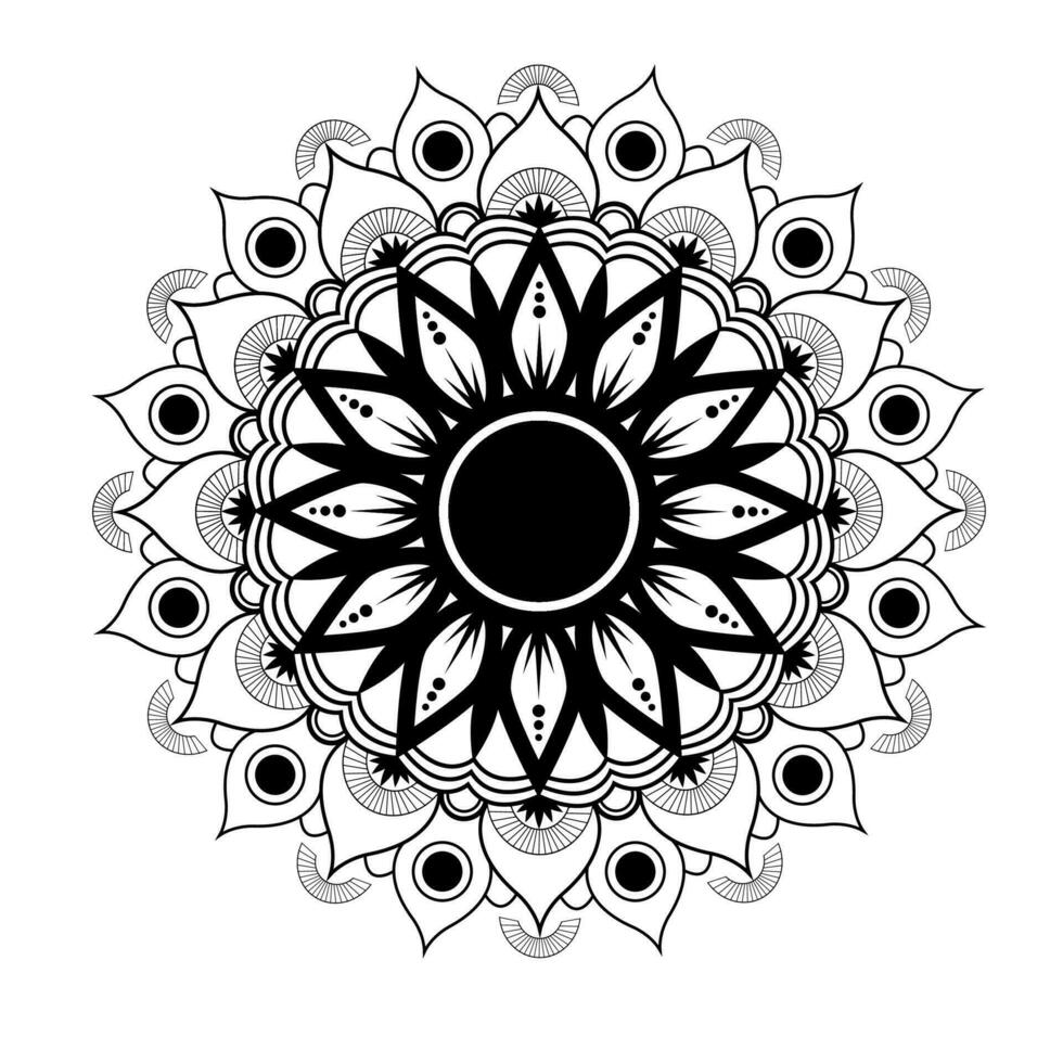 Mandala Background Design vector