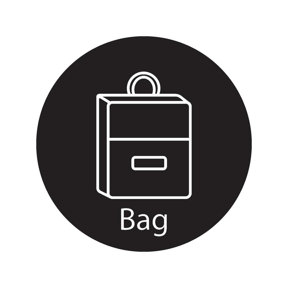 bolso icono vector