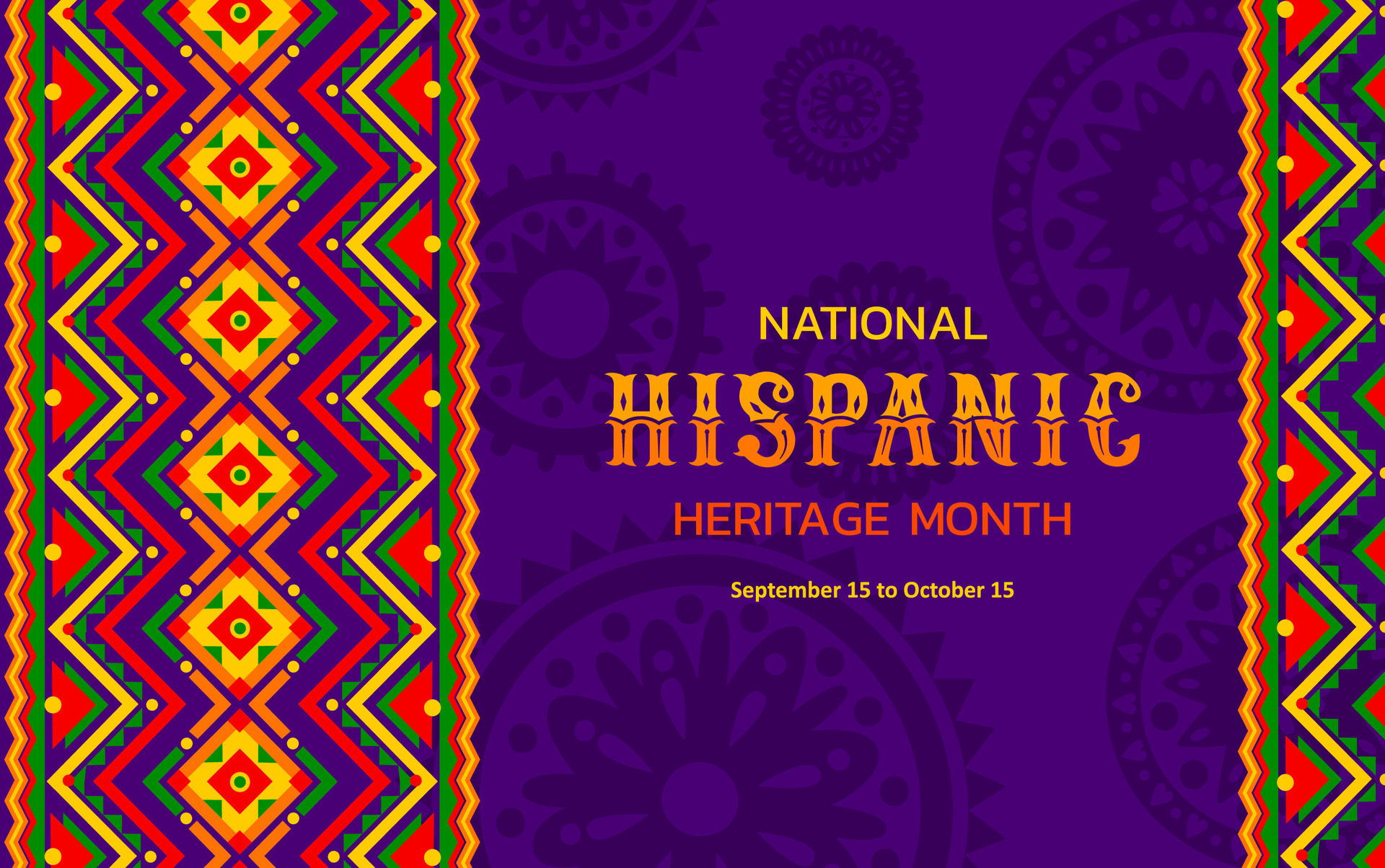 Hispanic Heritage Month Banner With Ethnic Pattern 27769020 Vector Art hispanic-heritage-month-banner-with-ethnic-pattern-27769020-vector-art