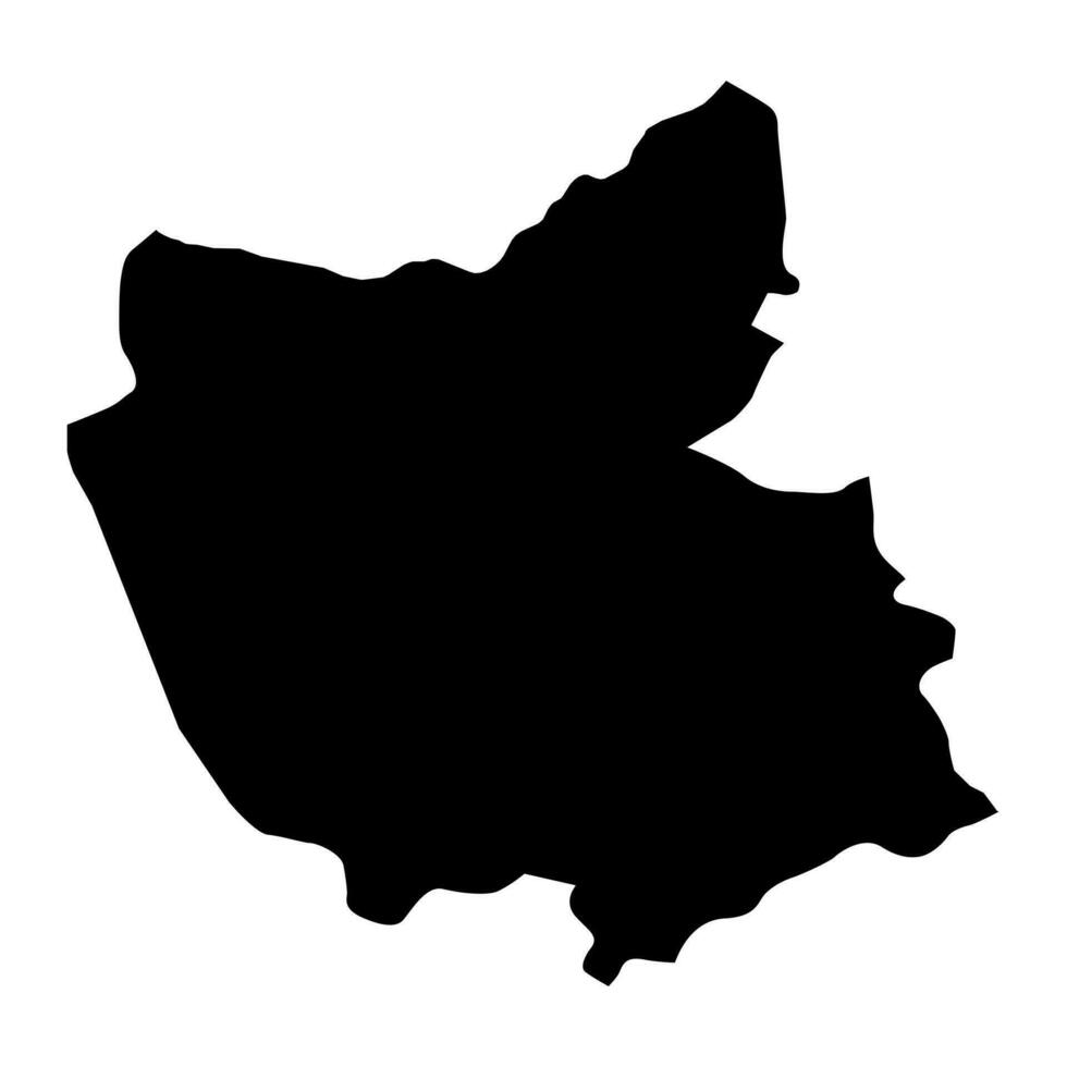 East Azerbaijan province map, administrative division of Iran. Vector illustration.