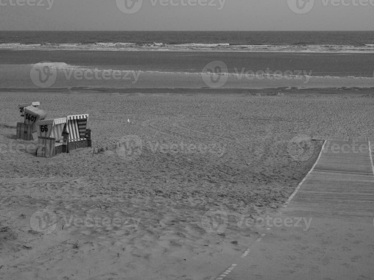 the island of Langeoog in germany photo