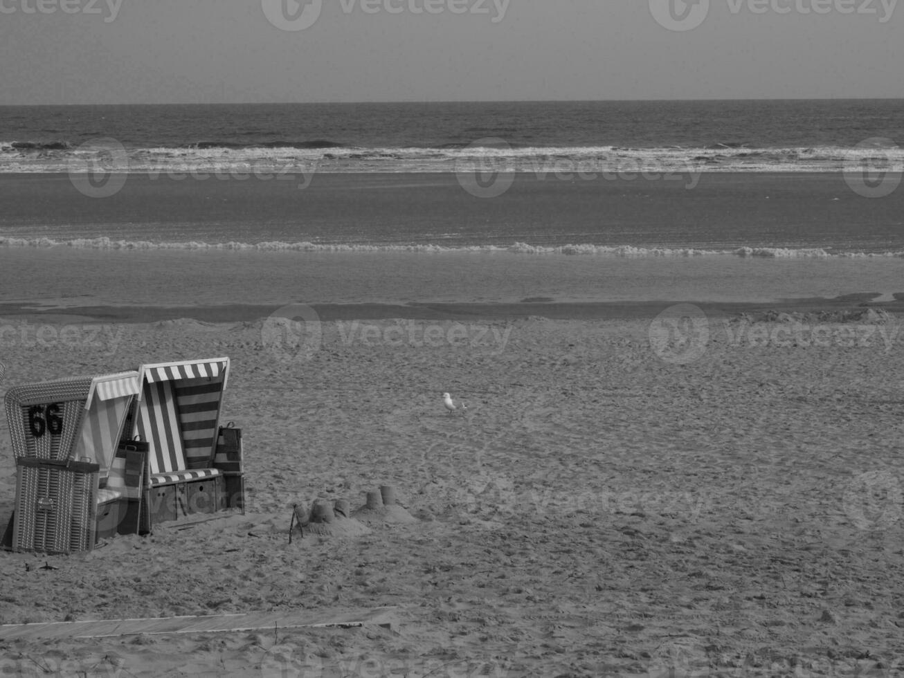 the island of Langeoog in germany photo