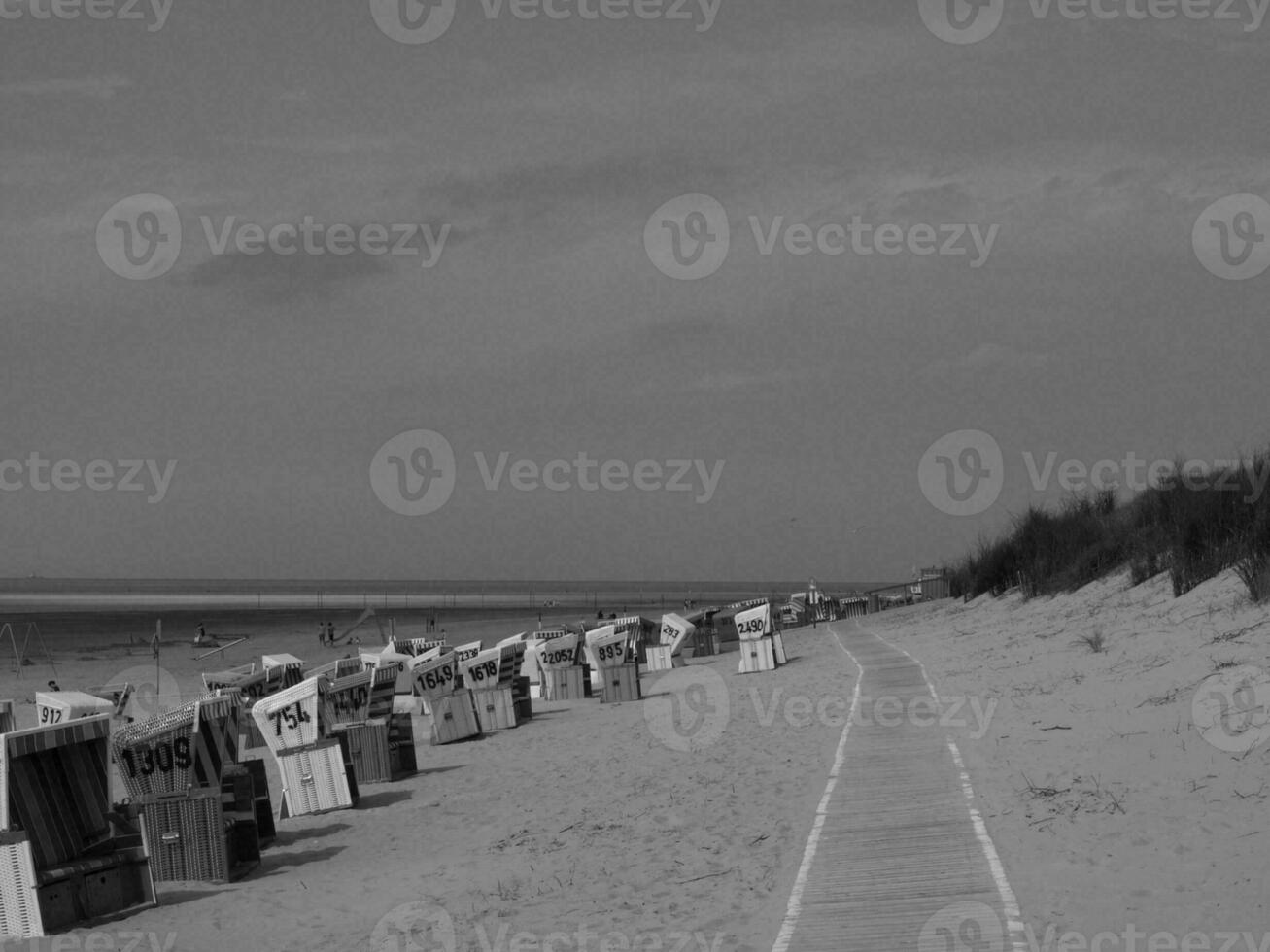 verano hora a el alemán norte mar foto