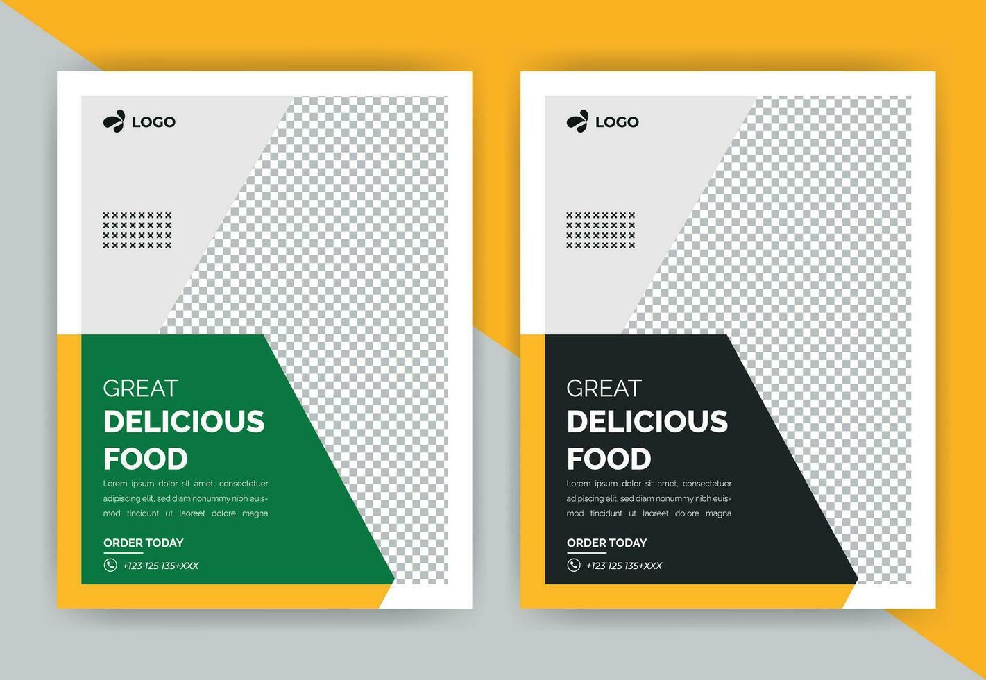 Fast food restaurant Flyer and web banner template design with abstract background,logo and icon.Fresh pizza,burger vector