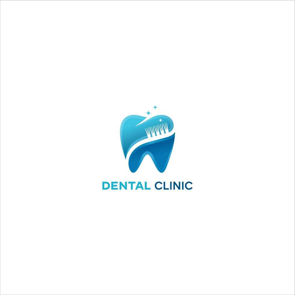 logo dental diseño vector moderno gráfico