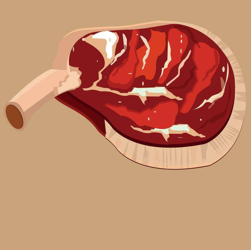 Halal beef meat vector