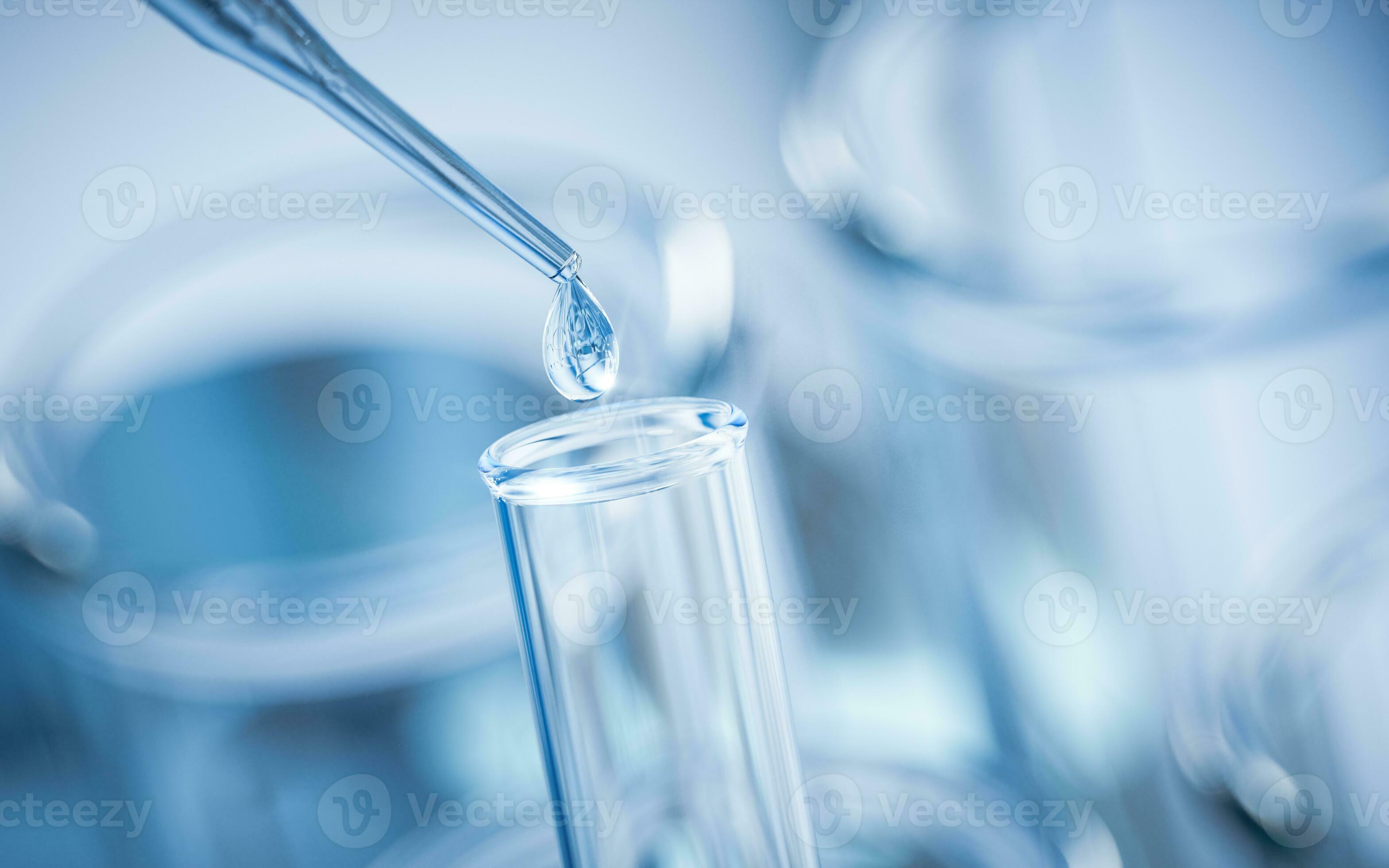Chemical glassware in the laboratory, 3d rendering. 27770725 Stock