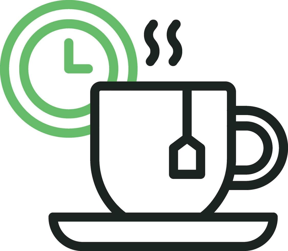 Tea Break Icon Image. vector