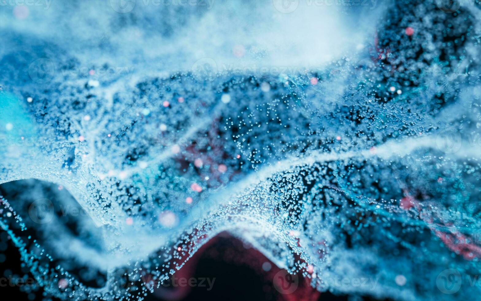 Abstract wave particles, diffuse powder, 3d rendering. photo