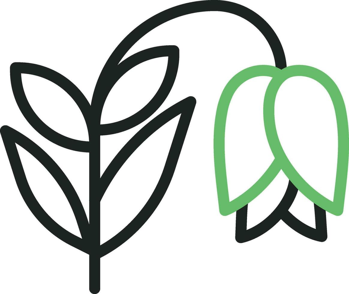 Snowdrop Icon Image. vector